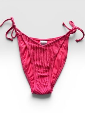 Xhilaration Target Brand Neon Pink Tie-Side Bikini Bottoms Small